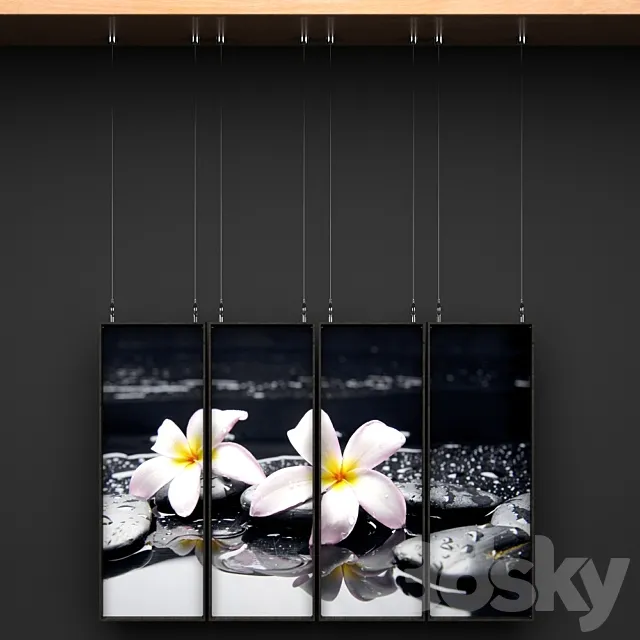 Orchid panels 3DModel