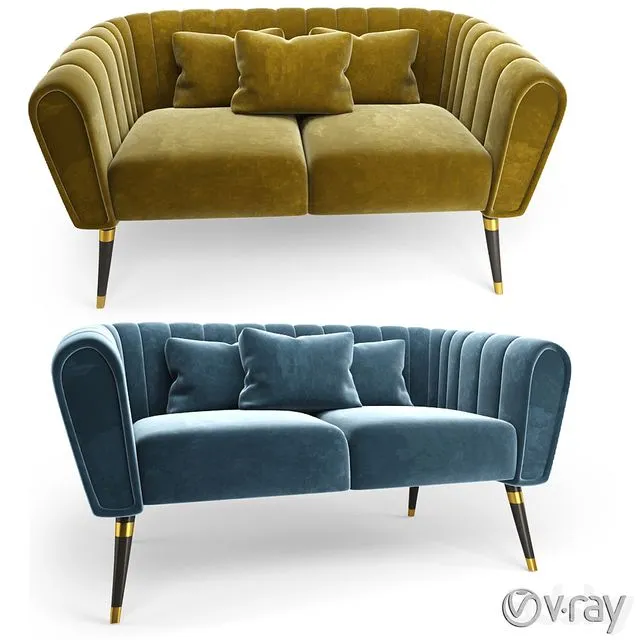 Oreas Sofa 3D Model