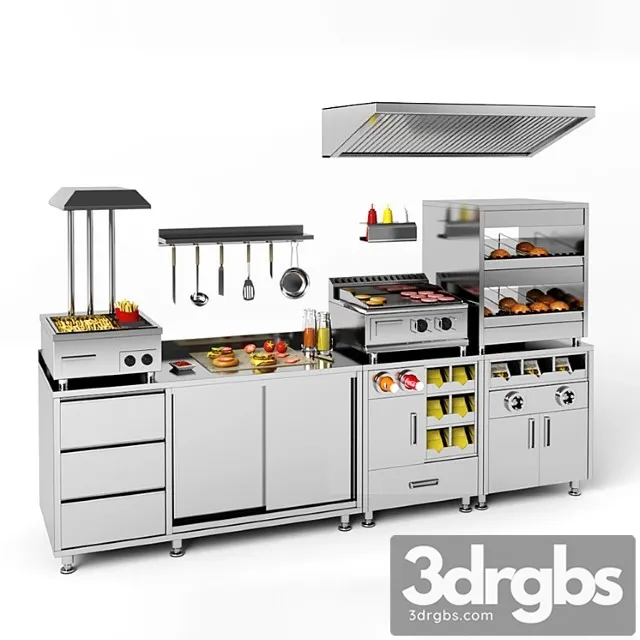 Orest equipment for fast food 3D Model Download