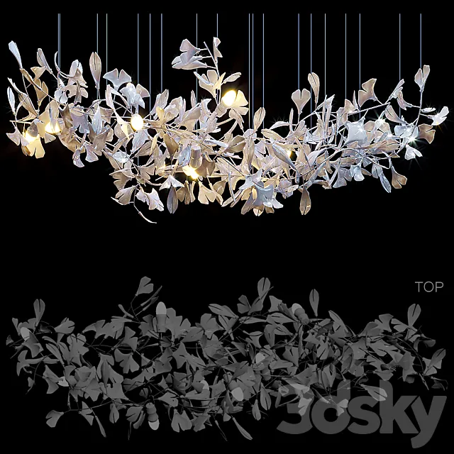 Organic light sculptures ANDREEA BRAESCU 3D Model