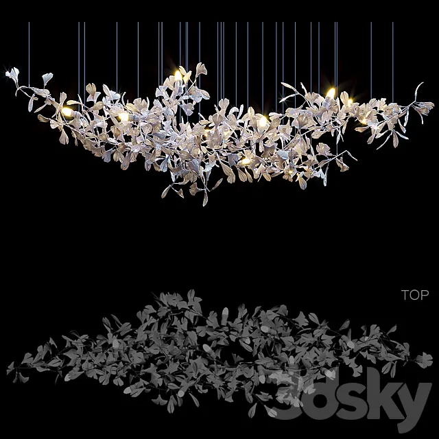 Organic light sculptures ANDREEA BRAESCU 3D Model