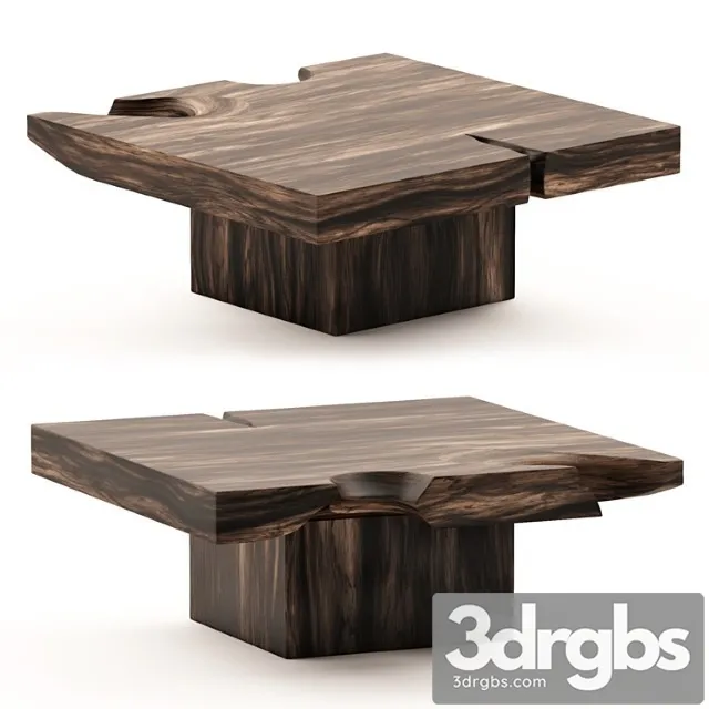 Organic Suar Wood Coffee Table 3D Model Download Organic Suar Wood Coffee Table 3D Model Download