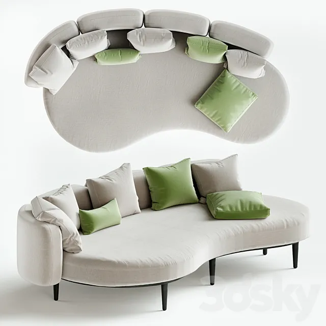 Organix Lounge Sofa (royal Botania) 3D Model Organix Lounge Sofa (royal Botania) 3D Model