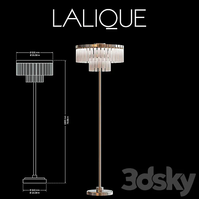 Orgue by Lalique 3D Model Orgue by Lalique 3D Model