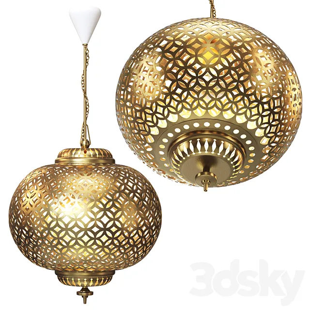 Oriental ceiling lamp 3D Model Oriental ceiling lamp 3D Model