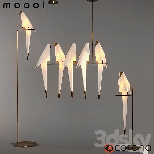 Origami Bird 3D Model