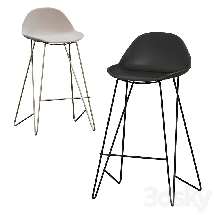 Origami by Cosmo Semibar chair 3D Model Free Download