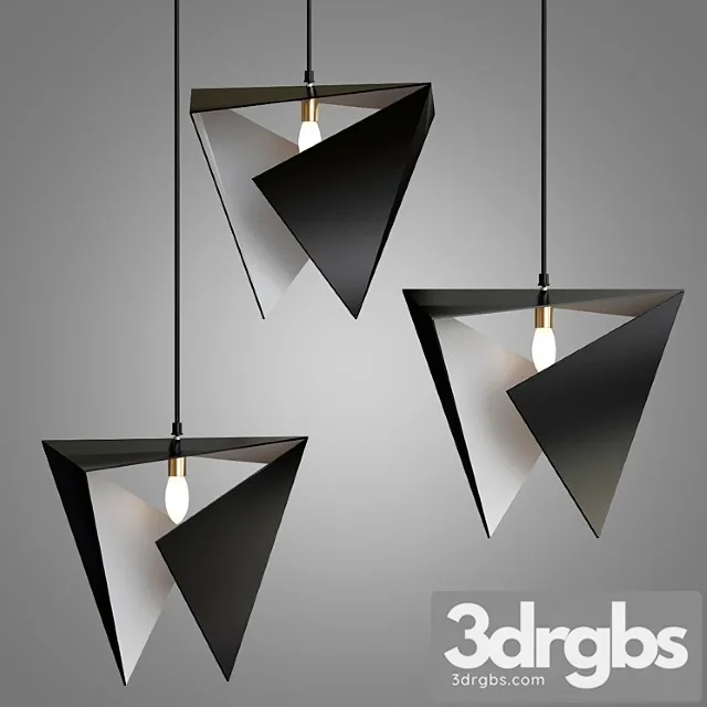 Origami Inspired Light Fixture 3D Model Download