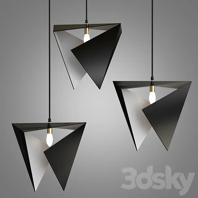 Origami light fixture 3DModel