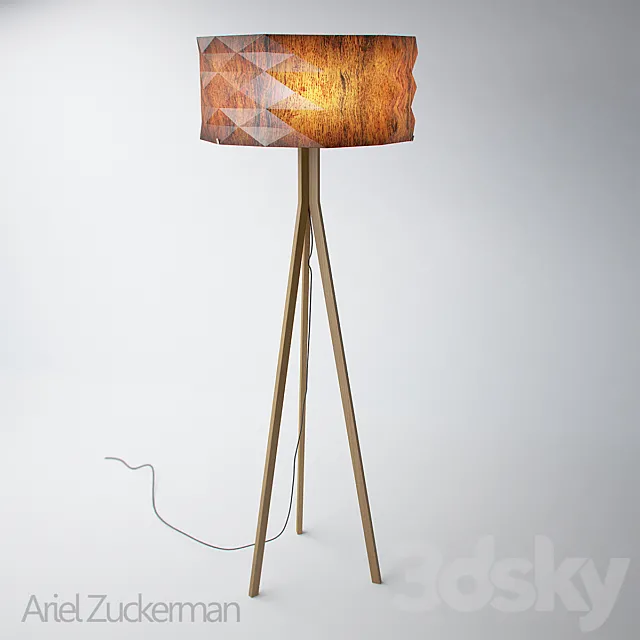 origami-style floor lamp from Ariel Zuckerman 3D Model origami-style floor lamp from Ariel Zuckerman 3D Model
