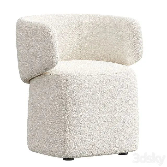 ORIGIN Small armchair By Novamobili 3D Model