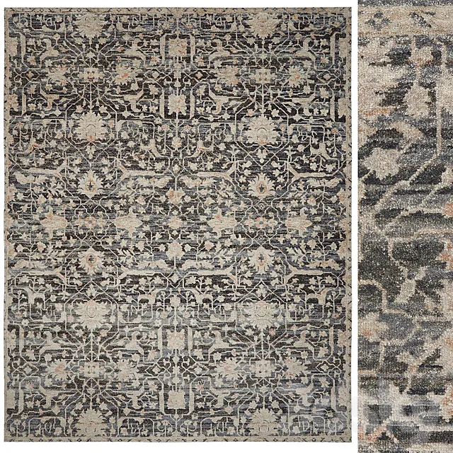 Orleans Hand-Knotted Rug 3D Model Orleans Hand-Knotted Rug 3D Model