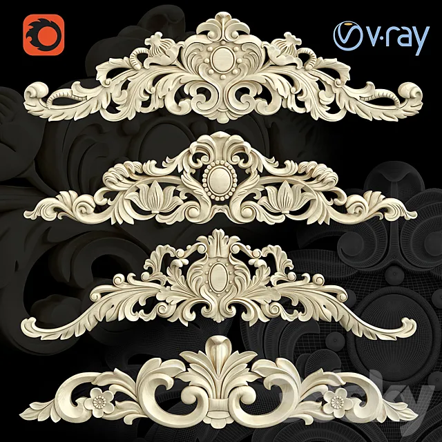 Ornament One 3D Model Ornament One 3D Model