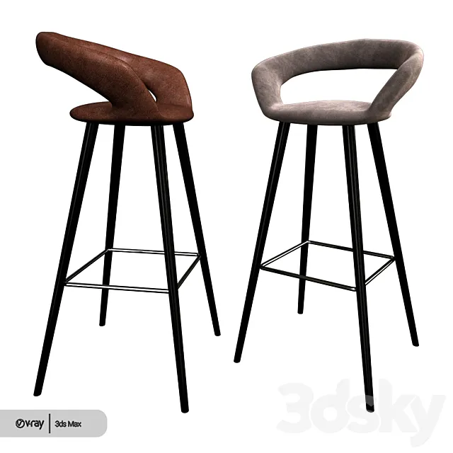 Orren ellis palafox bar counter stool 3DModel Orren ellis palafox bar counter stool 3DModel