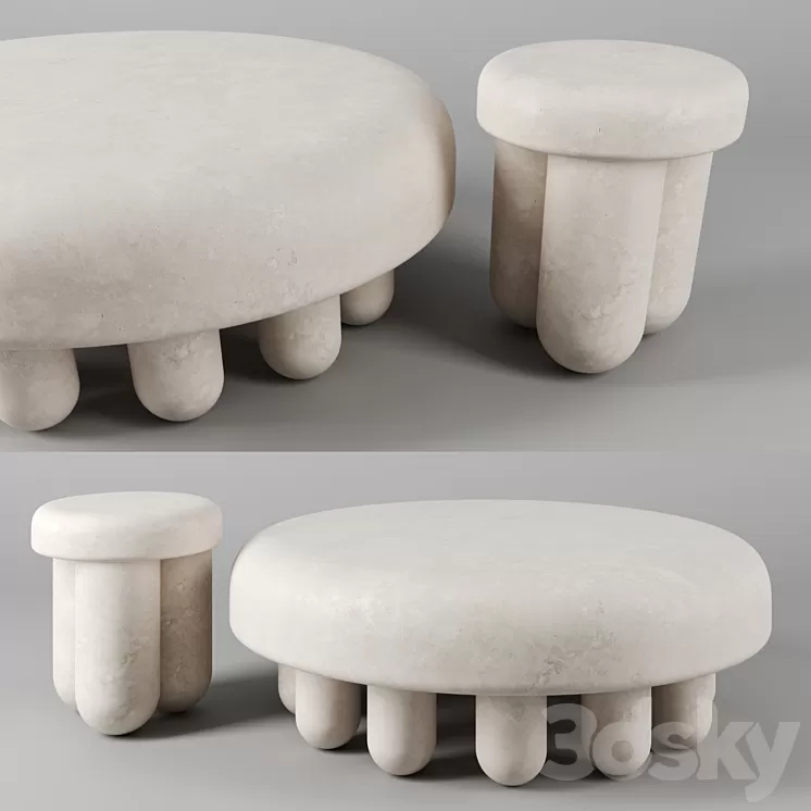 Orsetto tables by Kolkhoze 3D Model Orsetto tables by Kolkhoze 3D Model