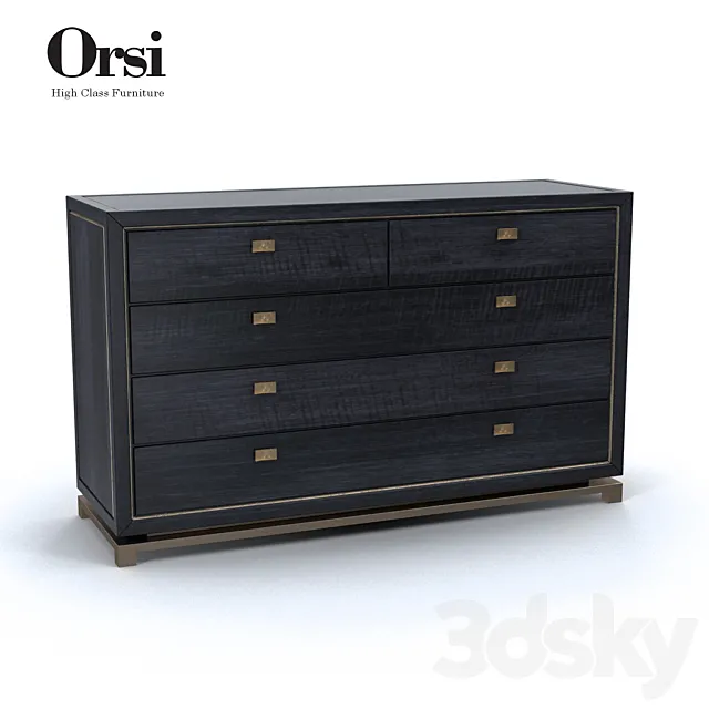 Orsi BRONZE CHEST of DRAWERS XII 3DModel