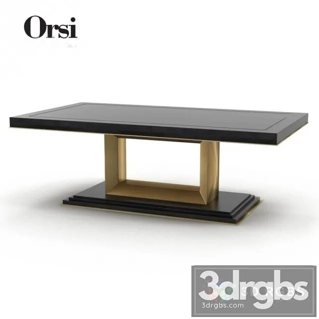 Orsi Bronze Dining Table III 3D Model Download Orsi Bronze Dining Table III 3D Model Download