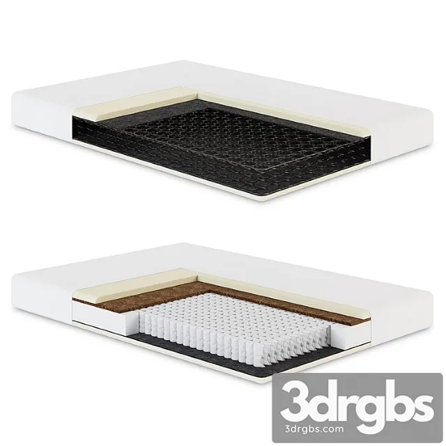 Orthopedic Mattress in A Section 3D Model Download