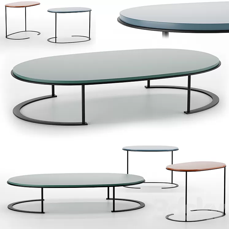 Ortis by Lema Side Table 3D Model Ortis by Lema Side Table 3D Model