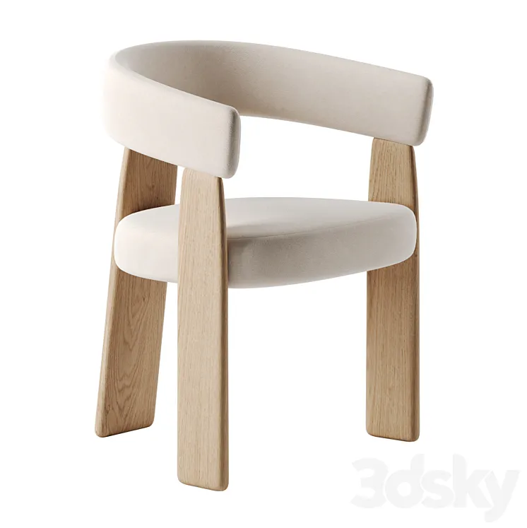 Oru chair by Andreu World 3D Model Free Download