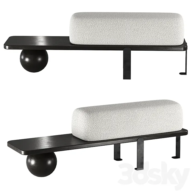 Osaka Bench by Valyou furniture 3D Model Osaka Bench by Valyou furniture 3D Model