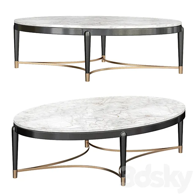 OSCAR MARBLE TOP COFFEE TABLE 3D Model
