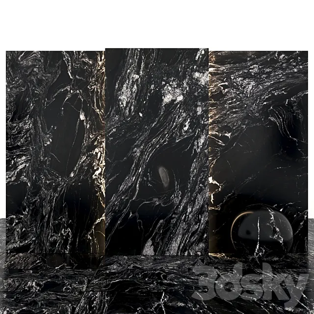 Oscuro mist granite 3D Model