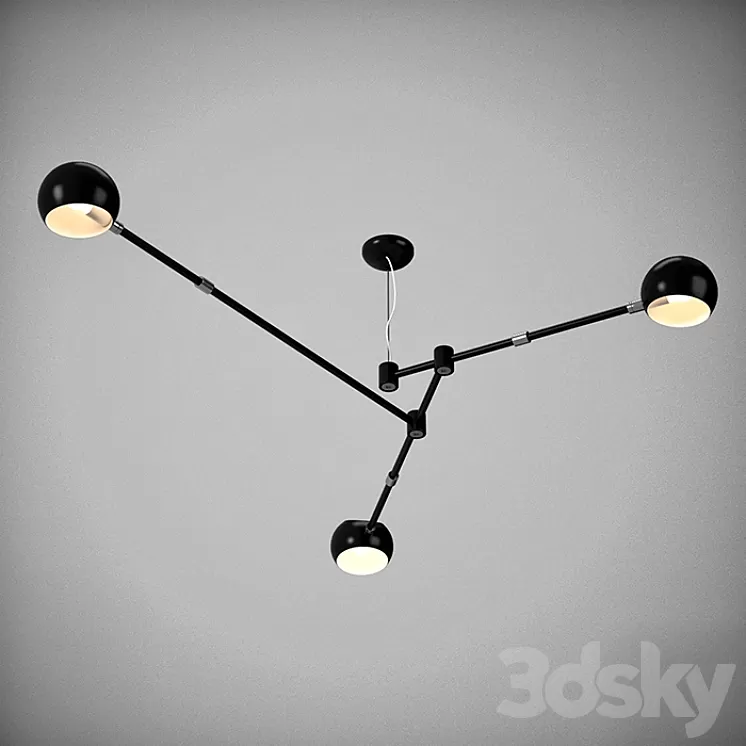 Oseo Chandelier No 427 3D Model