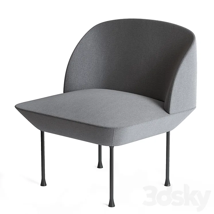 Oslo armchair 3D Model Free Download