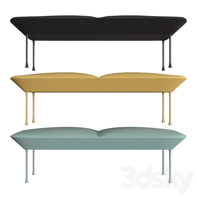 Oslo bench 3DModel Oslo bench 3DModel