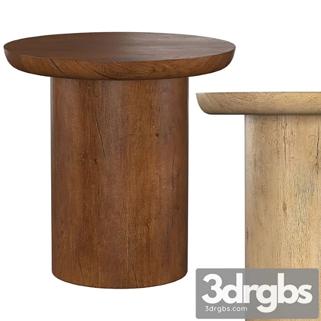 Oslo pedestal round side table Oslo pedestal round side table