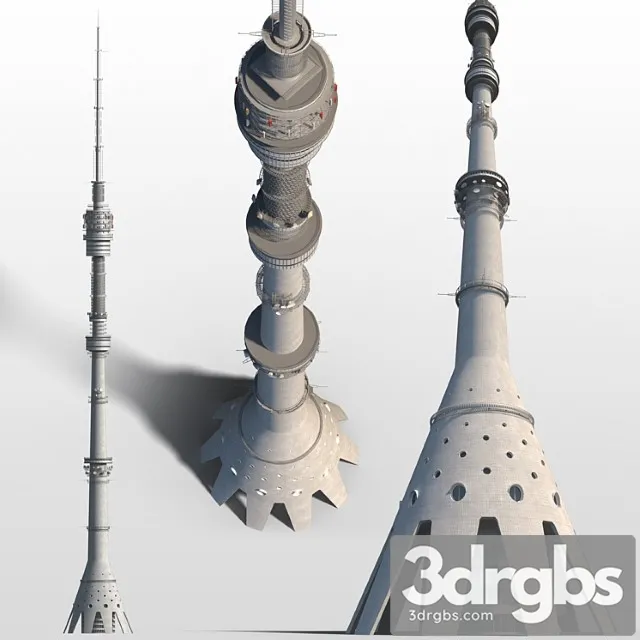 Ostankino tower 3D Model Download Ostankino tower 3D Model Download