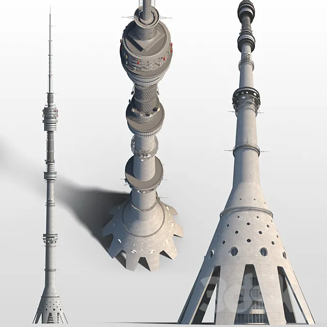 Ostankino tower 3D Model