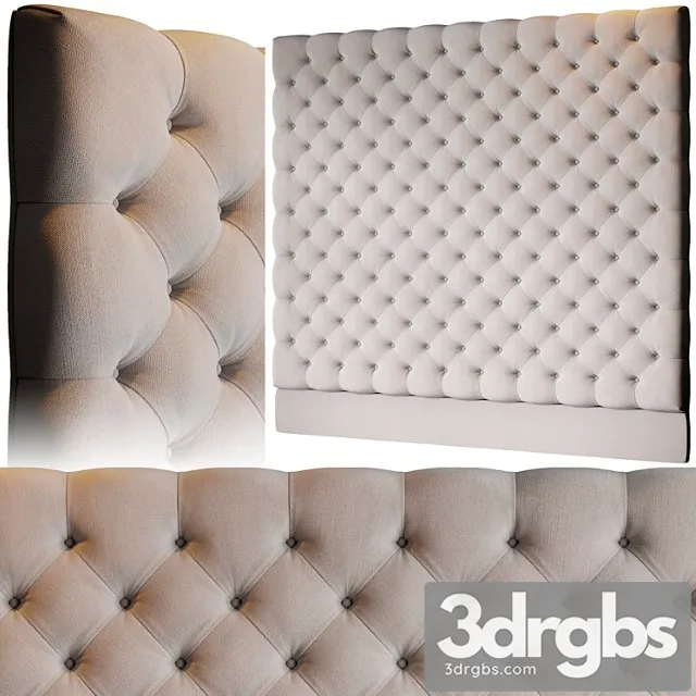 Other A minimoon cliveden upholstered headboard 3D Model Download