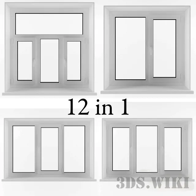 other-models – 12 windows 3D Model