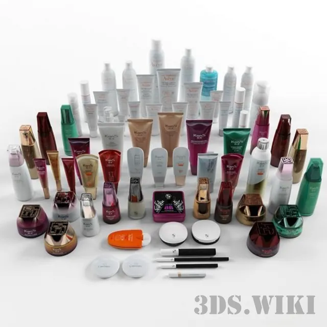 other-models – A set of cosmetics Kans and Avene 3D Model