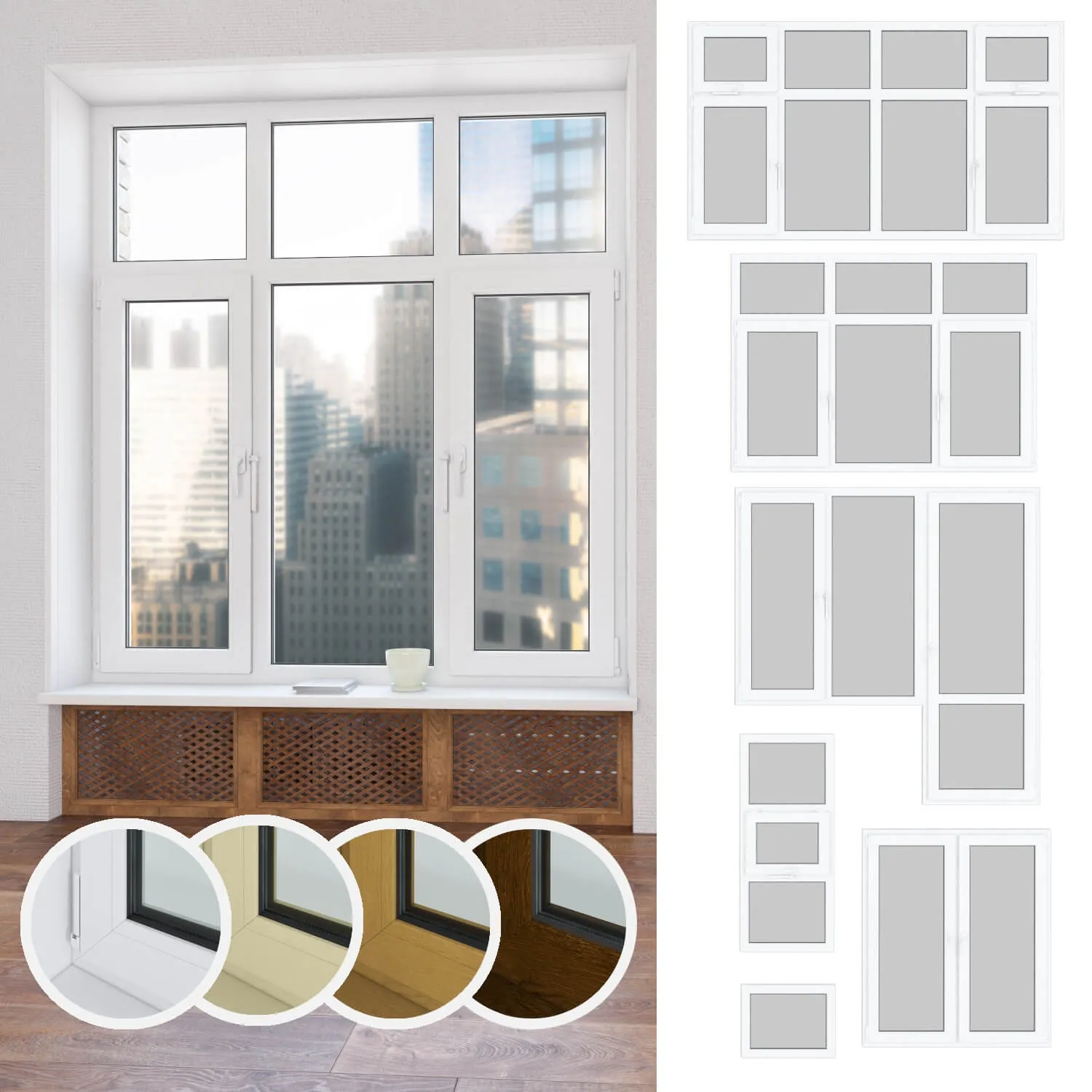other-models – A set of plastic windows 02 3D Model