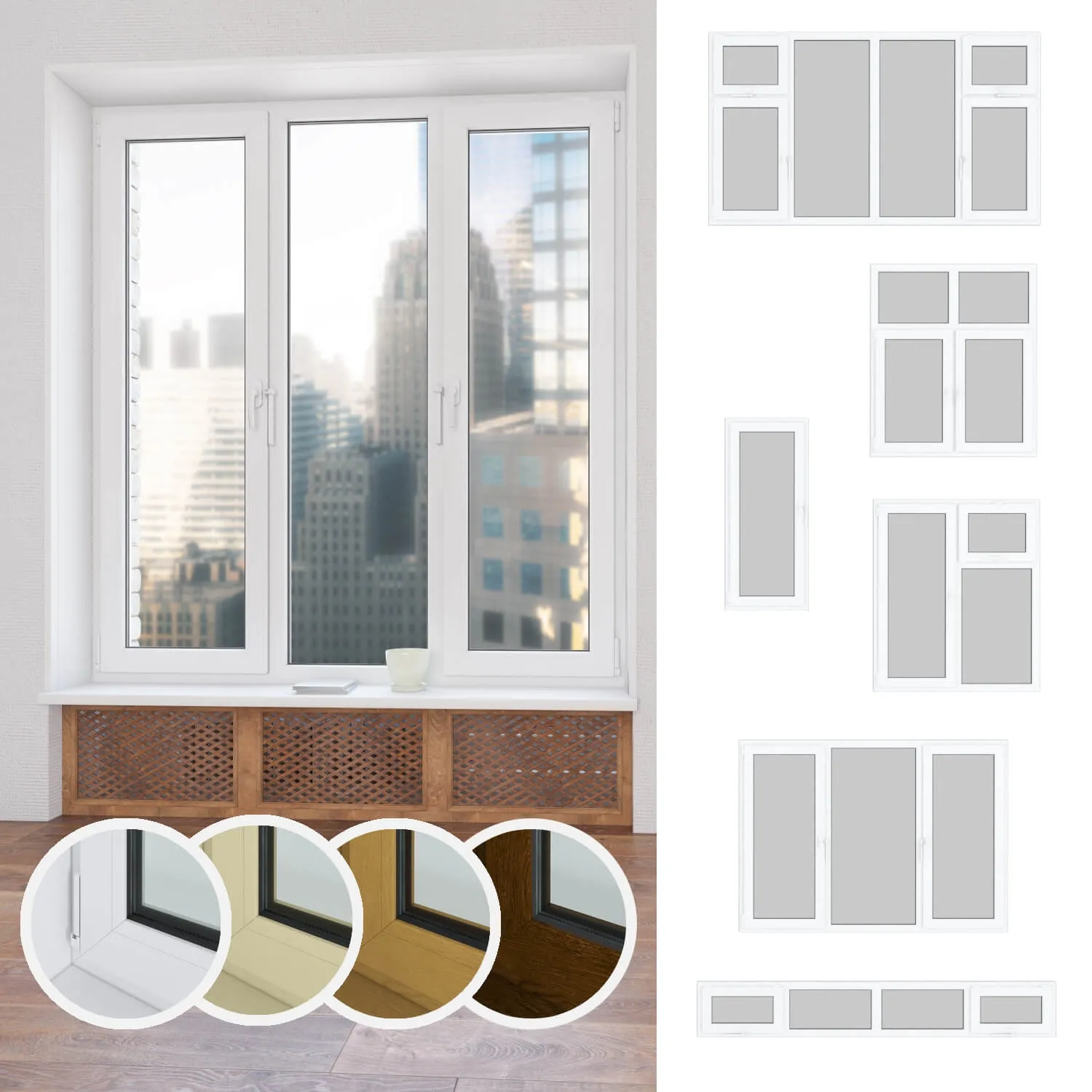 other-models – A set of plastic windows 03 3D Model