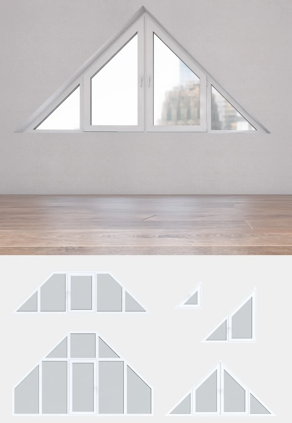 other-models – A set of plastic windows 12 3D Model
