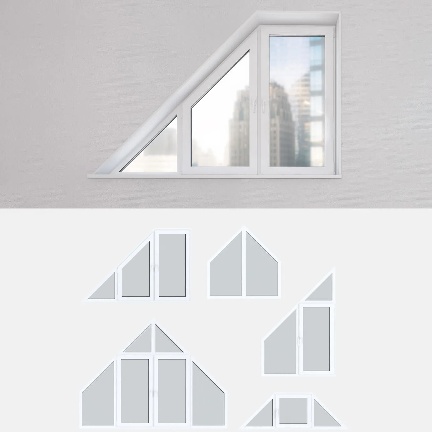 other-models – A set of plastic windows 14 3D Model