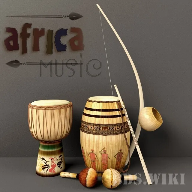 other-models – African musical instruments 3D Model