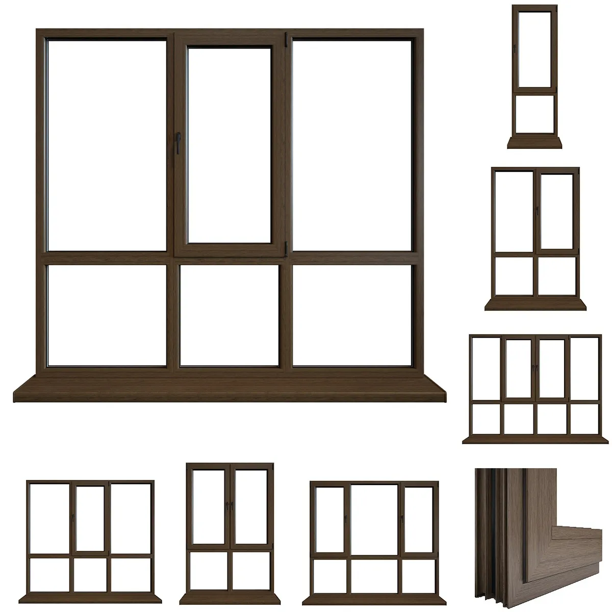 other-models – Aluminium windows 3 3D Model