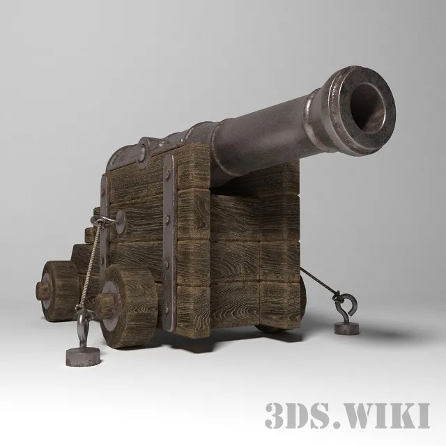 other-models – Antique cannon 3D Model