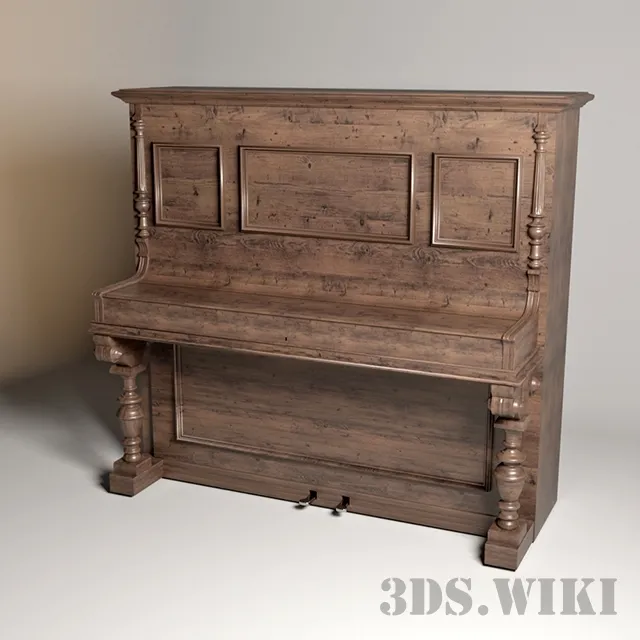 other-models – Antique piano 3D Model
