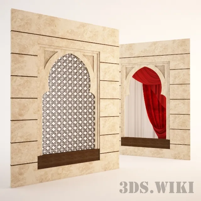 other-models – Arabic style window 3D Model