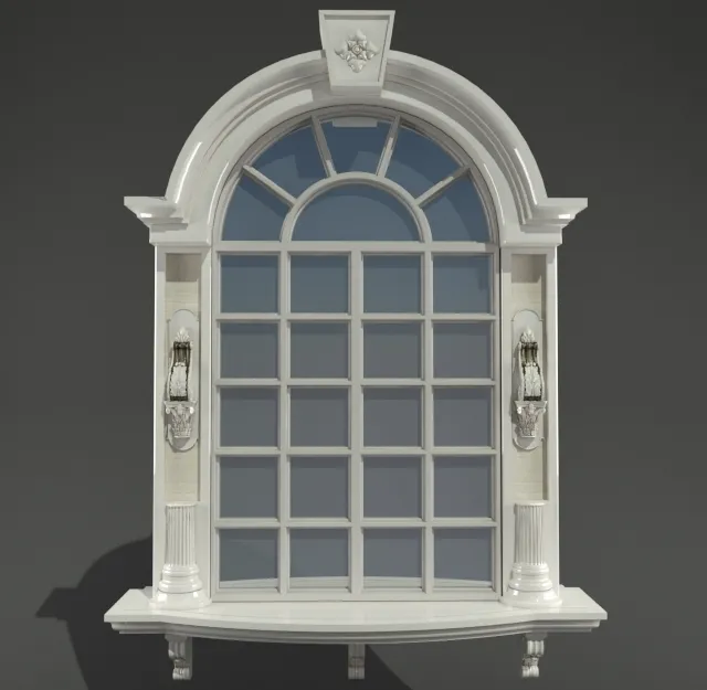 other-models – Arched Classic Window 3D Model