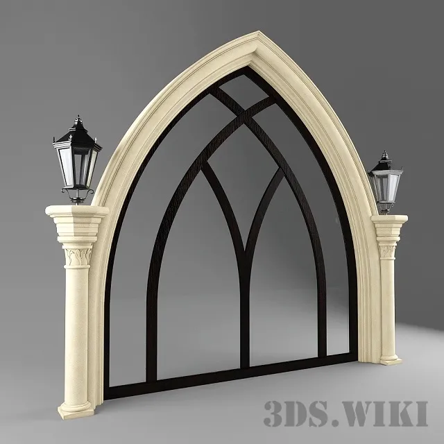 other-models – Arched window 3D Model