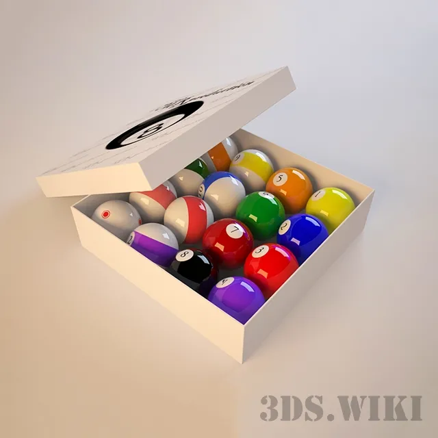 other-models – Balls for pool 3D Model