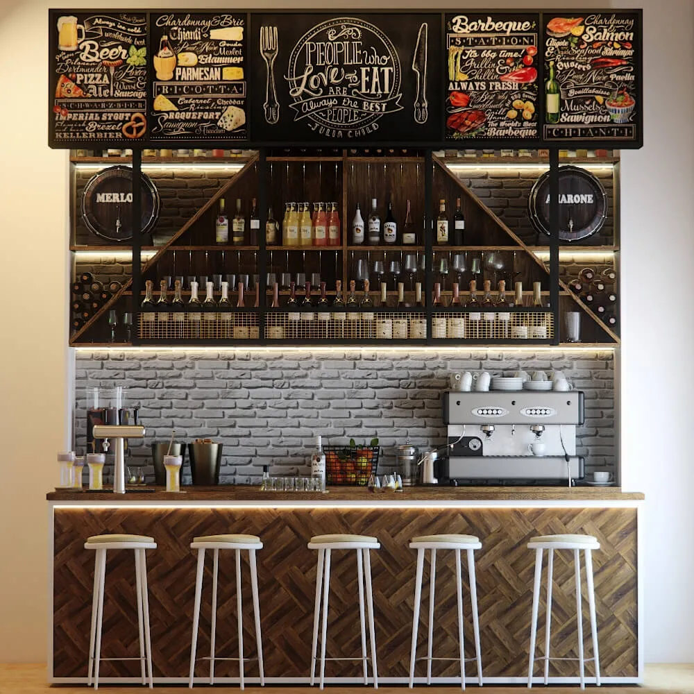 other-models – Bar counter 2 3D Model