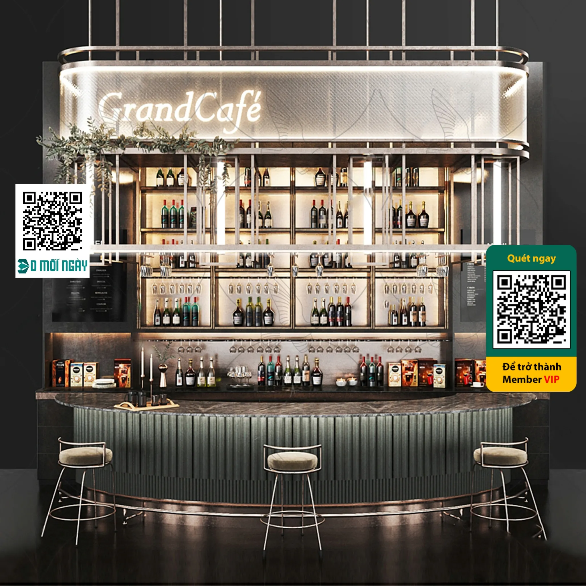 OTHER MODELS – BAR – VRAY / CORONA – 3D MODEL – 4055